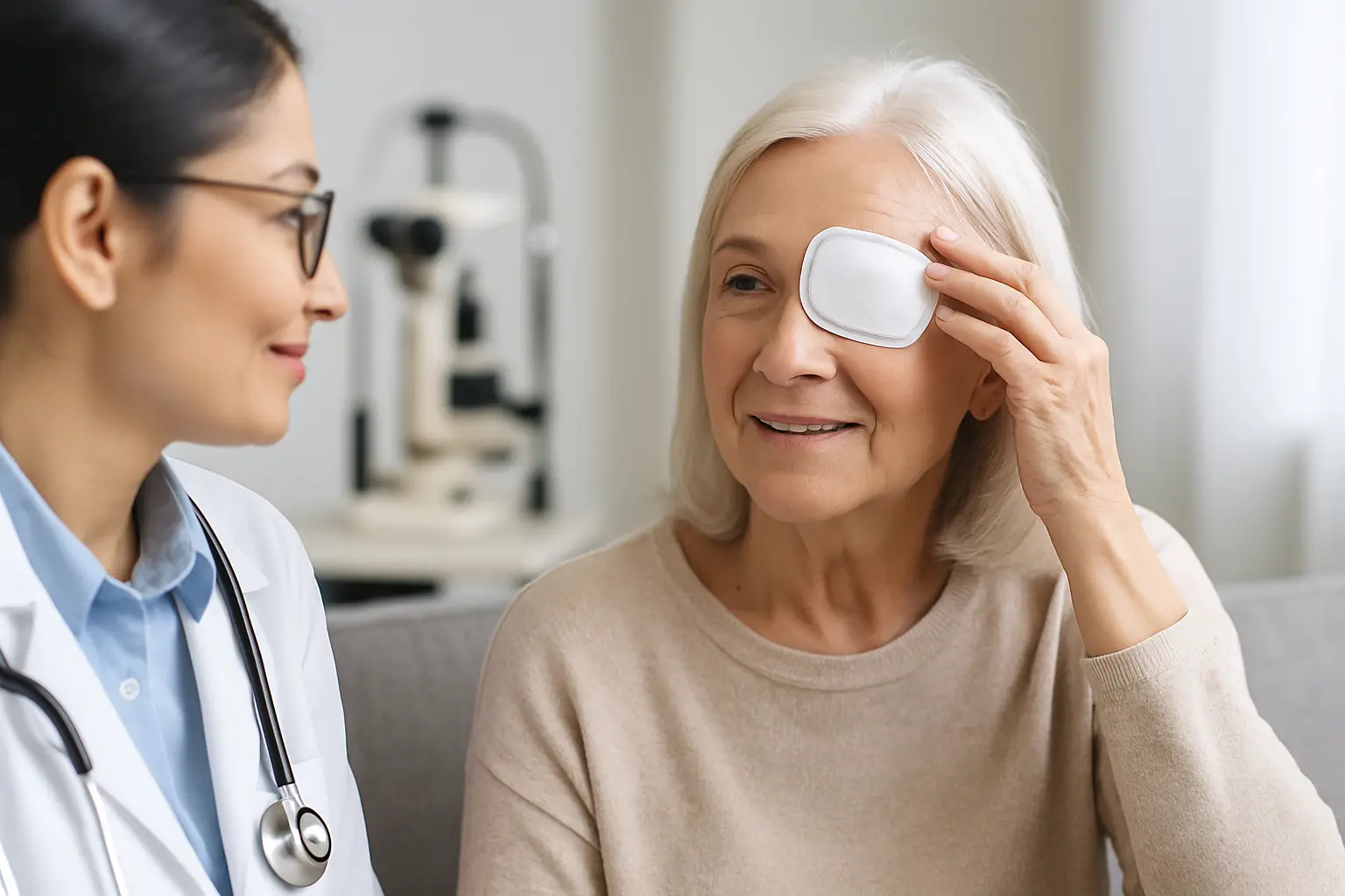 Recuperação da cirurgia de catarata sem sustos